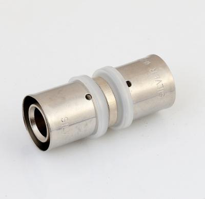 China Brass Pex Pipe Fittings Press Fittings Coupling For Pex-Al-Pex Pipe Equal for sale