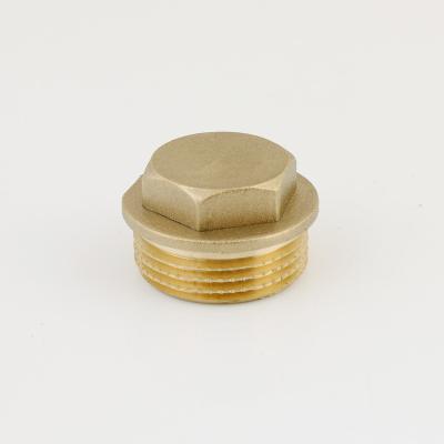 China Brass Thread Fittings Male Plug Fitting For Sanitary Pex Use Equal for sale