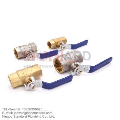 China Water or gas DN15 - DN100 use at PN2 brass pressure ball valve water and gas caliber for sale