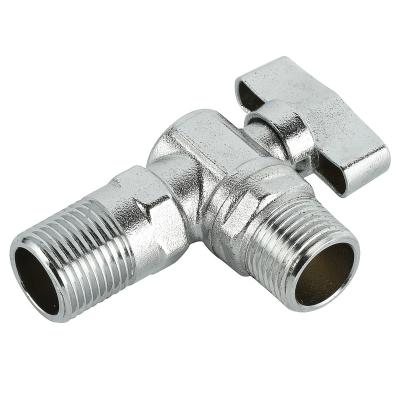 China General 1/2-3/4 Inch Angle Valve Chrome Plated Brass Male Thread for sale