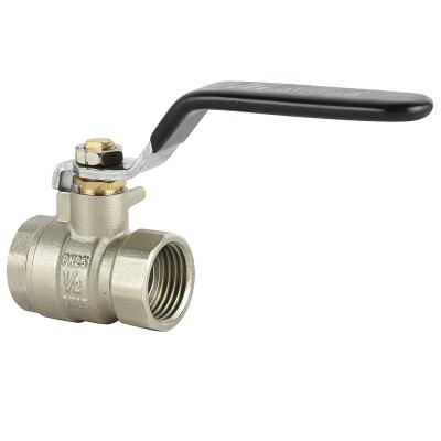 China Water Or Gas PN25 PN30 Brass Ball Valve For Water Use Brass Ball Steel Handle for sale