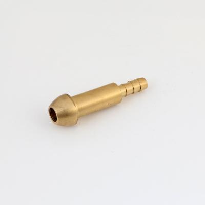 China Gas Fittings Male Connector Short NPT Pole Thread Pipe End Pipe Brass Fitting Copper Equal for sale