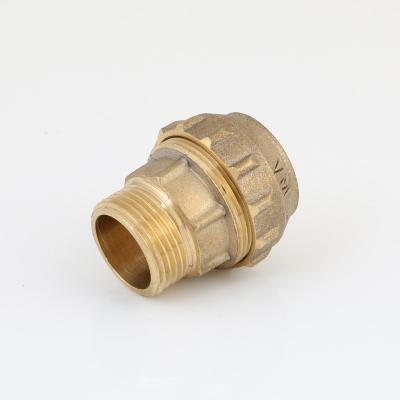 China Brass Compression Fittings For PE Pipe Plumbing Fittings PE Fittings Equal for sale