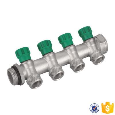 China General Zhongliang Ufh / Circuits / Zones Manifolds Water Manifold 4 Way General HYDRAULIC BALL VALVES Brass High Temperature Angle Turn for sale