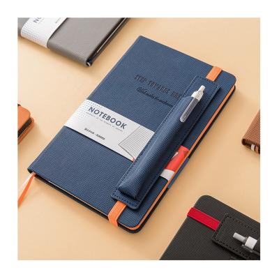 China Good Quality Hardcover PU Leather Hardcover Notebook Business Gift Hot Sale On Logo Diary Wholesale A5 Planners Customized By Order amazon day for sale