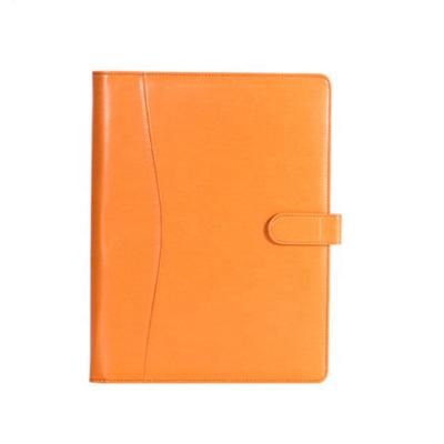 China Leather A4 Business Folder Good Quality Gift Item Customize PU Folder Business Folder 3 Ring Binder 2022 for sale