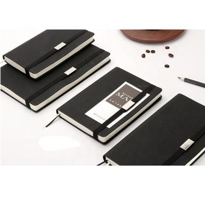 China Notebook with factory price 2022 soft cover a5 planner notebooks luxury leather PU diary notebook elastic band business gifts notebook with pen for sale