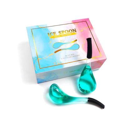 China Face Beauty Facials Ice Cold-Hot Glass Globes Skin Massager Daily Beauty Tighten Skin for sale