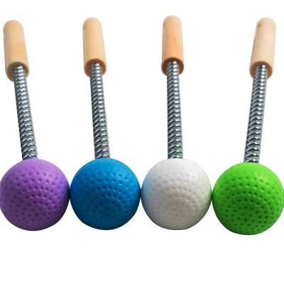 China Hand Massager Silicone Round Head Elastic Manual Hammer Massage Back Ball for sale