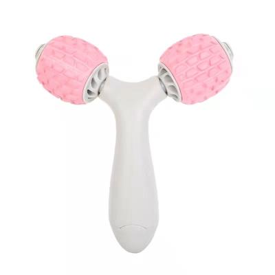 China Massage Body Hand Massager Roller Cellulite Body Roller Face Y Type Massager for sale