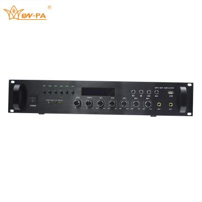 China 6 zones 6 zones mixer amplifier with mp3 player for PA system for sale