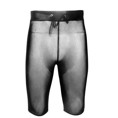 China Material that respects the environment and quality. PoeticExist Mesh Leather Tight Ultra Thin Running Transparent Men's Sexy Underwear Shorts for sale