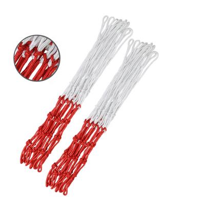 China Durable high quality standard polypropylene white and red color basket net of size165g for sale