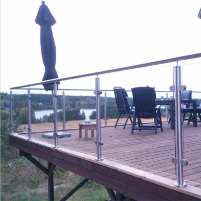 China Modern Staircase Glass Railing System Aluminum Glass Railing Systems With Balustrade Led Lighted Glass R for sale