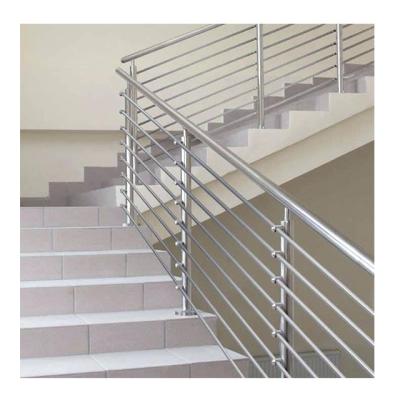 China Modern simple design for glass stairs fencing spindle in frameless design and exterior aluminum balustrade for sale