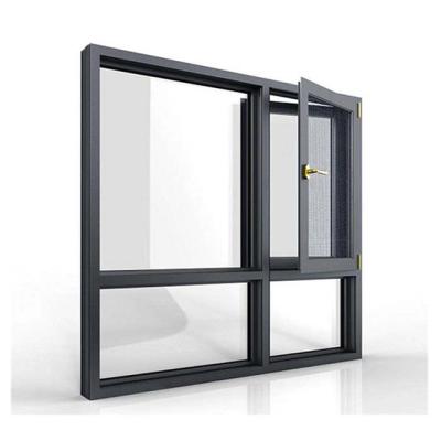 China China Supplier Magnetic Thermal Break Aluminum Screen Window And Sliding Windows With Double Glass for sale