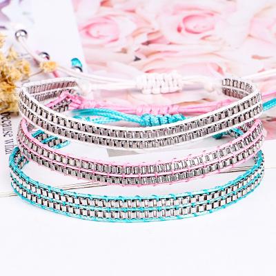 China CLASSIC Daily Handwoven Cord Tassel Friendship Women Whole Thanks Bohemian Bracelet for sale