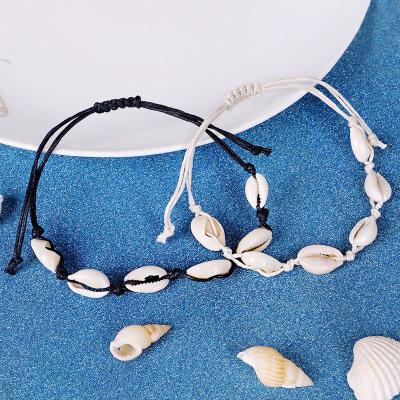 China CLASSIC Creative Daily Style Hawaiian Casual Jewelry Thanks Natural Shell Handwoven Bracelet for sale