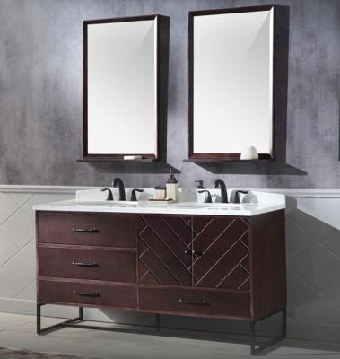 China Waterproof Bathroom Cabinet Sink Vanity Furniture Sets Combo for sale