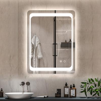 China Magnifying Lighted Led Frameless Backlit Mirror Best Bathroom Fogless Wall Mounted Shower Mirror for sale