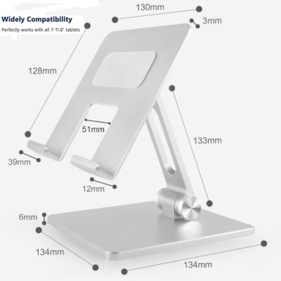 China Adjustable Adjustable Base 180 Degree Rotating Floor Stand Tablet Counter Phone Holder Desk for sale