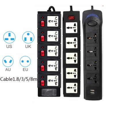 China Direct Factory Sale3m UK/US/EU/Au Plug Power Strip With USB Power Socket Recessed Strip UK/US/EU/Au Plug Power Strip With USB For furniture for sale