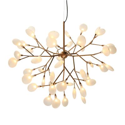 China 2022 Hot Gold Color Changing Suspended Chandelier Pendant Light New LED Chandelier Light 54 Bulbs for sale