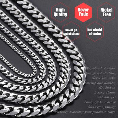 China Other SroanchdiJewellery 3-5mm Restrictor Chain Necklace For Men Stainless Steel Biker Style 20-35inches Jewelry Punk Chain Custom Necklace for sale