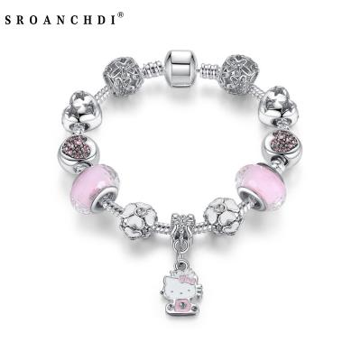 China 2022 New Sroanchdi Diamond DIY Fashion Charms Romantic Hot Selling Bracelet for sale