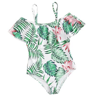 China Little Girls Youth Printing Children Girls Swimwear Young Girl Swimwear Pictures Summer Breathable Warm One-Piece Swimsuit for sale