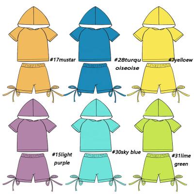 China Washable Hot Selling Wholesale Children's Clothing Cheap Hoodies Cotton Baby Boy And Girls Two Piece Suit for sale