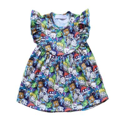 China Washable Children's Cotton Clothes Wholesale Summer Kids Sleeveless Princess Dress Party Dress for sale