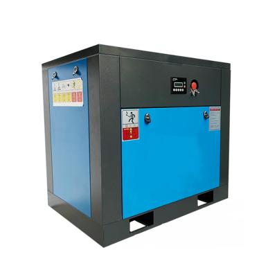 China Lubricated Hot Sale 20hp 15kw Electric High Pressure Rotary Belt Driven Commercial Screw Air Compressor for sale