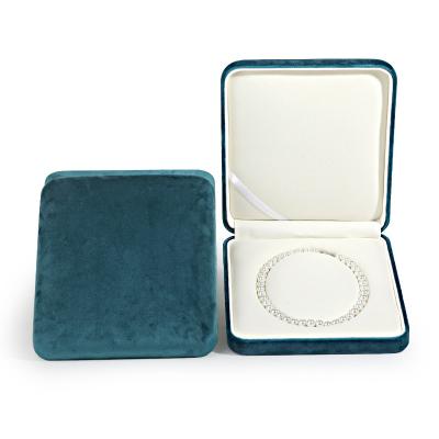 China Jewelry Package Pendant Round Necklace Acrylic Plastic Paper Boxes Folding Display Leather Paper Jewelry Box With Lid Compartments for sale