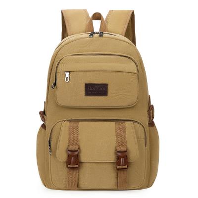 China 2023 New Anti-theft Sniper College Student School Bag Large Capacity Vintage Canvas Hot Selling Backpack For Men for sale