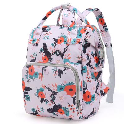 China Good Price New Waterproof Custom Sniper Multifunctional Printing Maternity Backpack Large Stylish Anti-theft Diaper Bag for sale