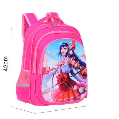 China Handsome Latest design waterproof sniper kids spider man cartoon schoolbag for primary school girls boys with print pattern for sale