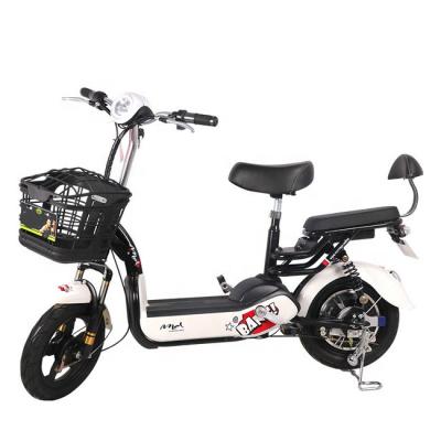 China Carbon steel adults 48V350W e-scooter ebike electric bicycle electric scooter with pedal for sale