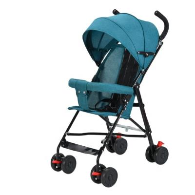 China Portable Factory Wholesale Price Can Rest Portable Foldable Baby Child Push With Umbrella Baby Pram Trolley Folding Baby Stroller for sale