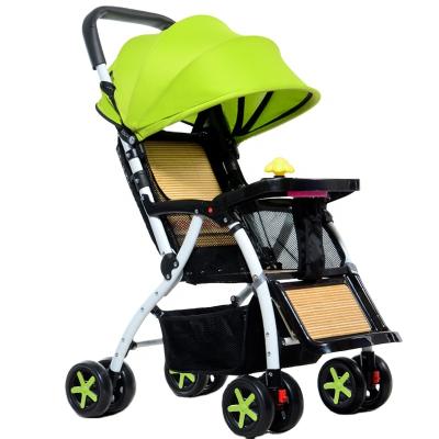 China Newest Fashion Lightweight Baby Stroller With Mat Folding Child Stroller Portable Four Wheel Summer Baby Walker for sale