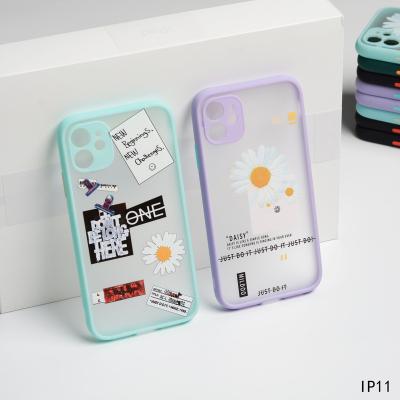 China 2021 Fashion Matte Soft Tpu Translucent Frosted Matte Cell Phone Accessories Case Pronted Phone Case For iPhone 12 pro Max For iPhone 11 pro for sale