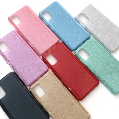 China Shockproof Fashion Luxury Waterproof Popular 3 Glitter In 1 Strong Shockproof Cell Phone Cases Back Accessories For SAMSUNG A51 Phone for sale