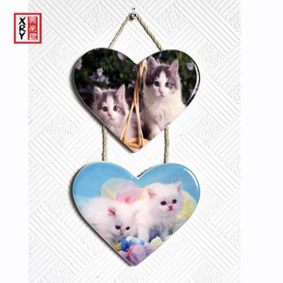 China Wood ; Two Wooden Hang Together Wall Decoration MDF Animal Plaque Sign for sale