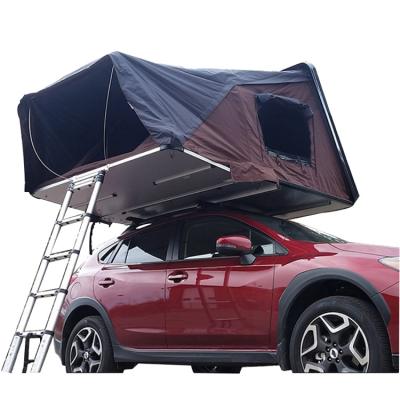 China Camouflage/Field Play Camping Hard Shell Triangle Car Roof Top Tent For Travel for sale