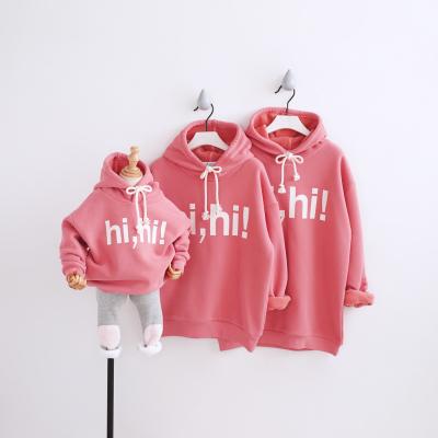 China Wholesale Casual Kids Clothing Toddler Girl Clothes Simply Outfits Hoodie Pullover Hoodie Mommy and Me for sale