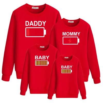 China 2021 New Arrival Breathable Eco-friendly Baby Winter Clothes Custom Made Sweatsuits With Logo Kids Hoodies Family Clothes for sale