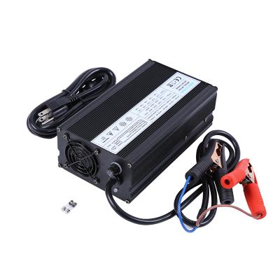 China 48VDC 58.4V 10A 16S LiFePO4 Battery Charger 48V 30AH 40AH 50AH Lipo Battery Charger With Customized DC Plug MY600 for sale