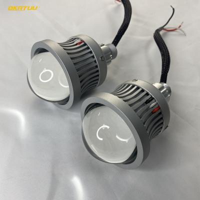 China Super Bright Angle High Beam Light High Beam Bi LED Single Spotlight 2' Spotlight Red Blue Eyes for sale