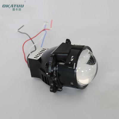 China OKATUU Customized LED Light For Car Rectangular Bi LED Projector Lens H/L Beam 3.0Inch for sale