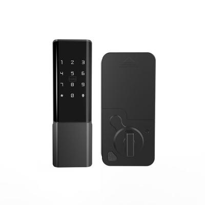 China China Hot Selling ABS Material 48 Hours Salt Spray Test Black Smart Hotel Lock for sale